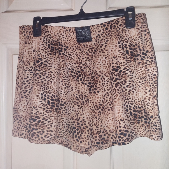 NWOT leopard shortie pajama set, size L - Picture 5 of 6